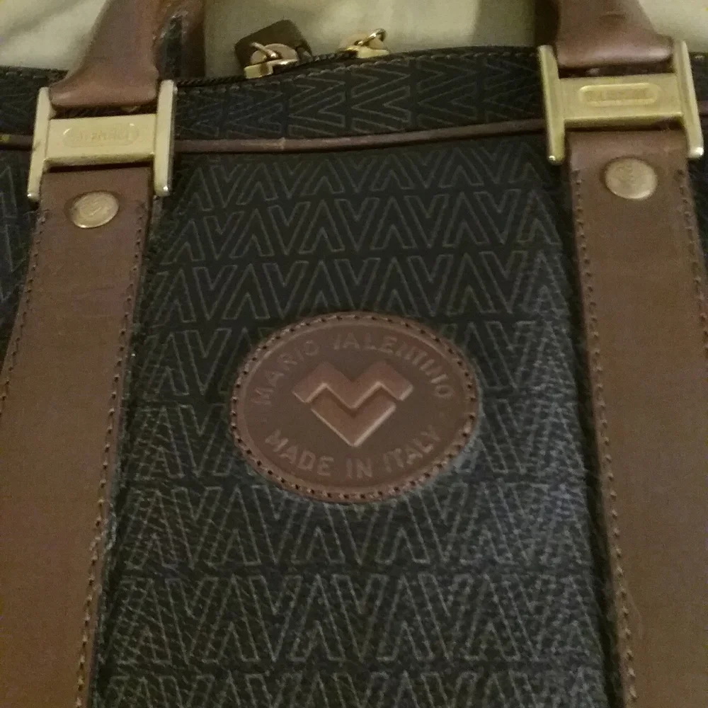 BRAND NEW Valentino Leather Zip Briefcase